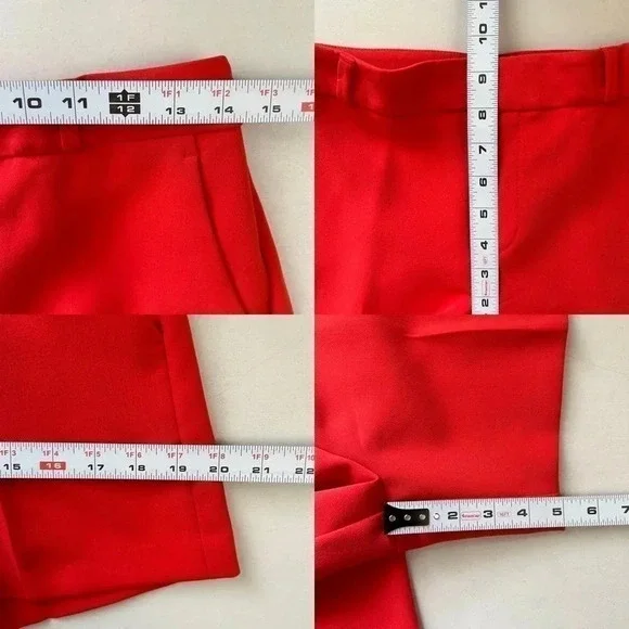 Banana  Republic Tailored City Shorts Stretch Crepe Orange Size 0 NWOT - Picture 13 of 16